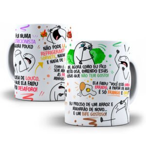 Caneca Flork Paródia Nutricionista - Porcelana 325ml